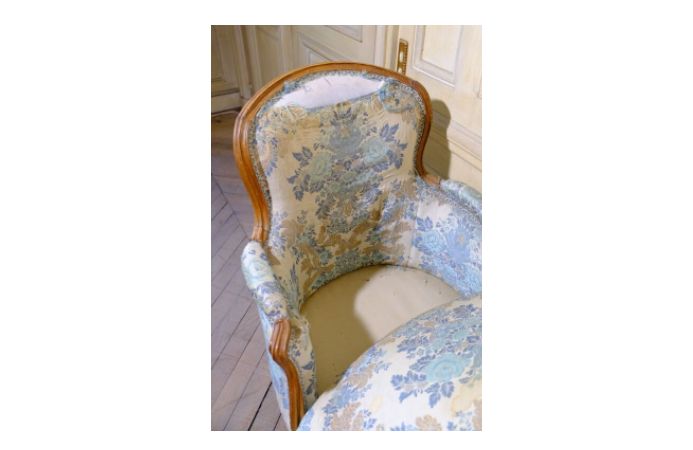 duchesse en bateau ou chaise longue en noyer époque Louis XV
