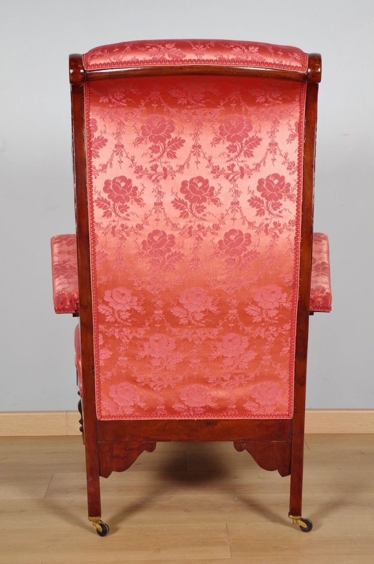 Louis-Philippe style mahogany fireside chair, circa 1840