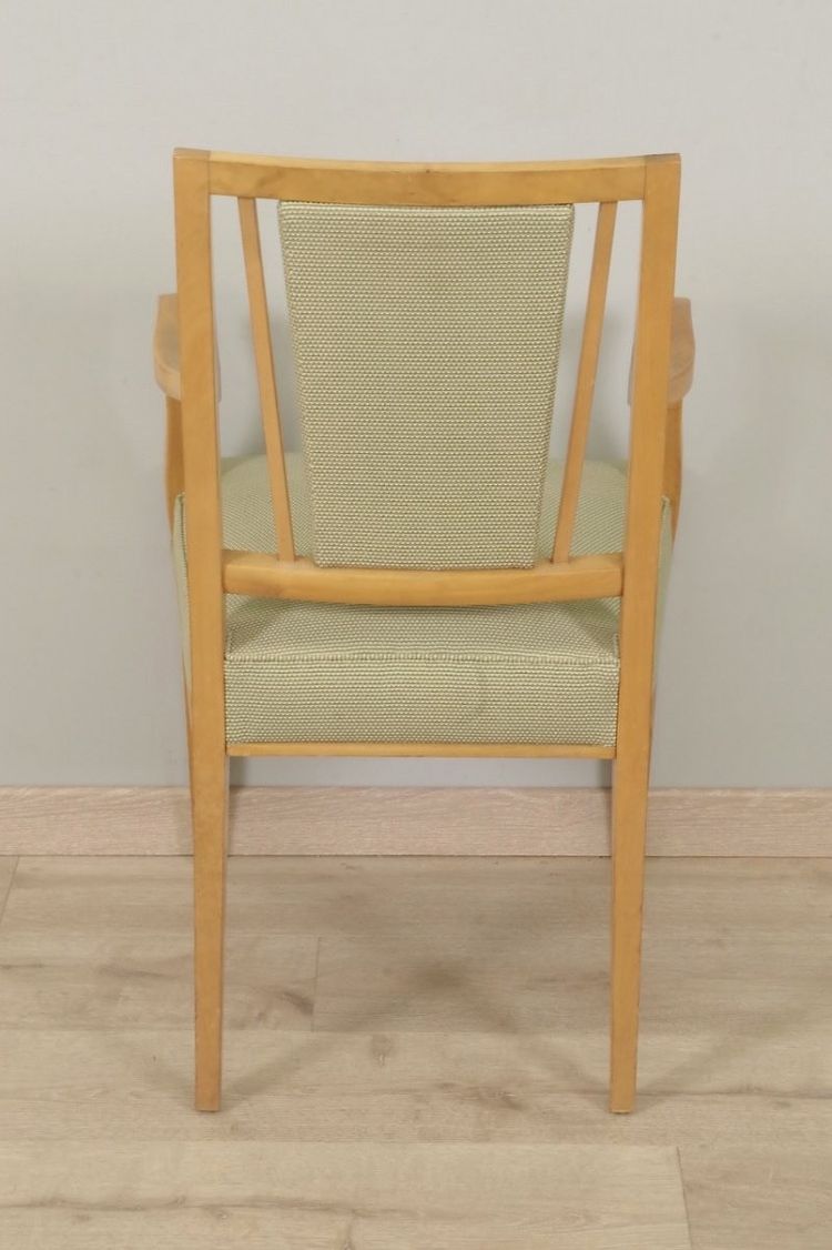 Paire de fauteuils Art Déco en sycomore, dans le goût de Jean Desnos