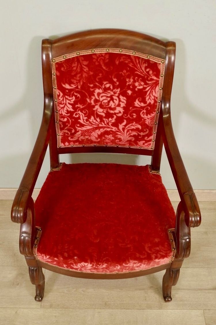 Paire de fauteuils Restauration en acajou – vers 1815