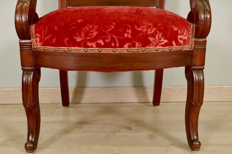 Paire de fauteuils Restauration en acajou – vers 1815
