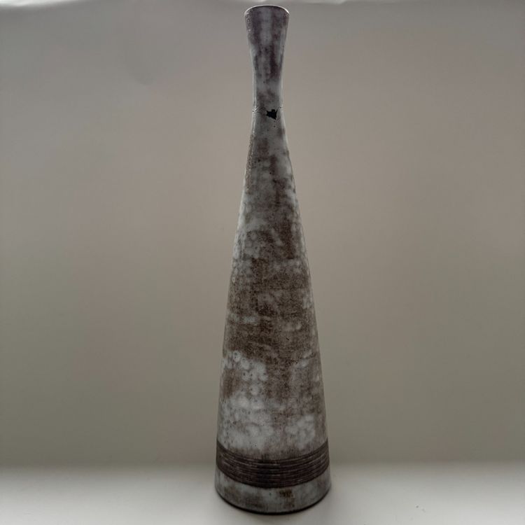 Flaschenvase von Alexandre Kostanda, Vallauris-Keramik, signiert