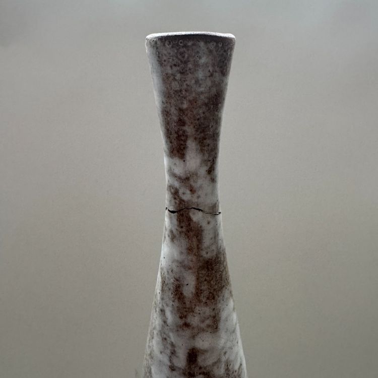 Flaschenvase von Alexandre Kostanda, Vallauris-Keramik, signiert