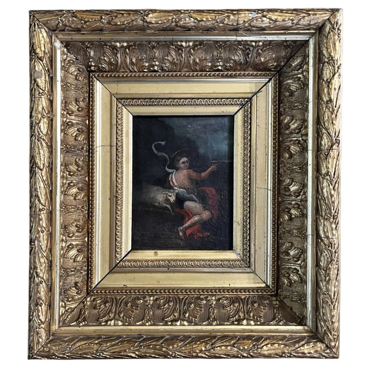 Saint Jean, huile sur toile du XVIII7me siècle.