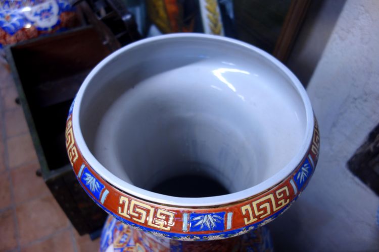 Grande coppia di vasi asiatici, 165 cm