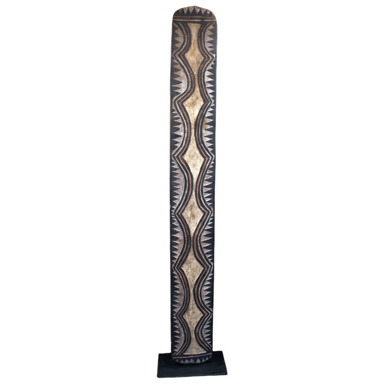 Planchette votive, art tribal, art océanien, Papouasie Nouvelle Guinée, Océanie, peinture, 179 cm