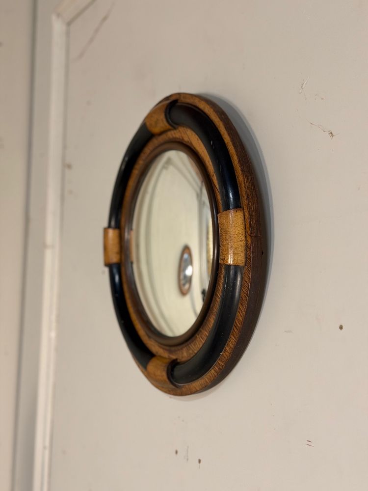 Witch's mirror made of oak and ebony, England, ca. 1920