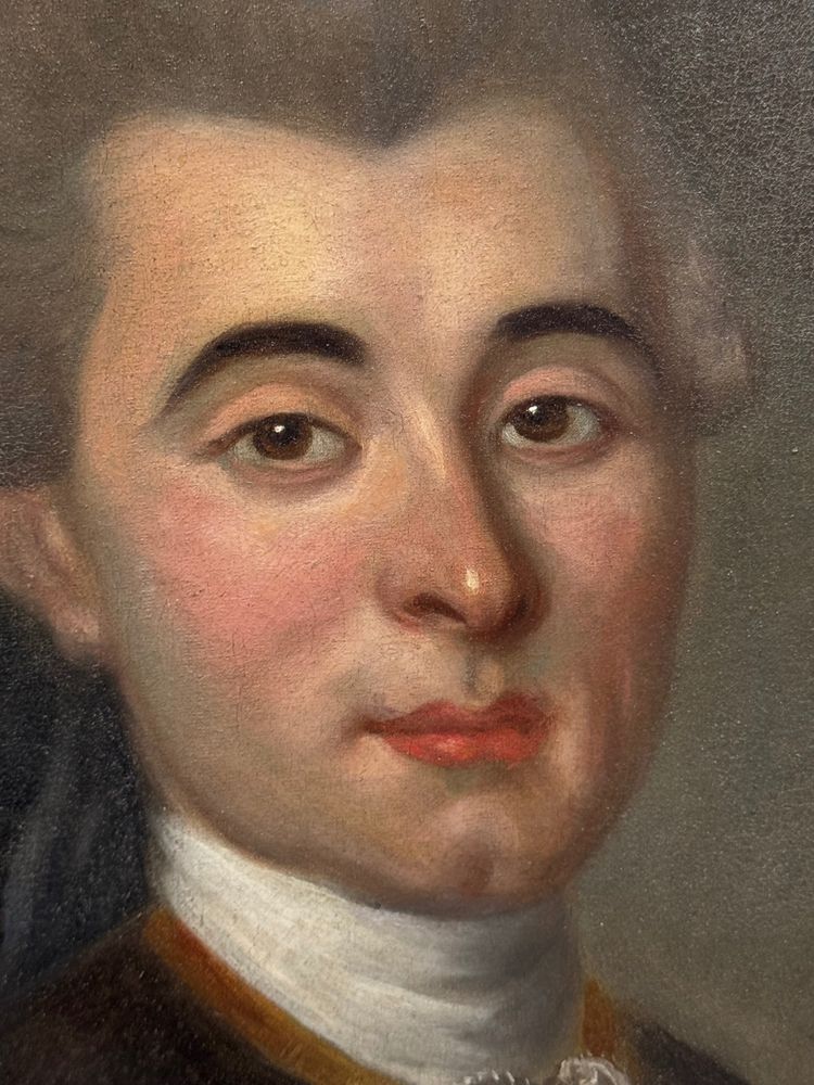 Portrait d’ aristocrate, école française 1760-1785