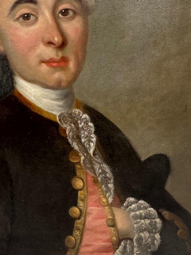 Portrait d’ aristocrate, école française 1760-1785