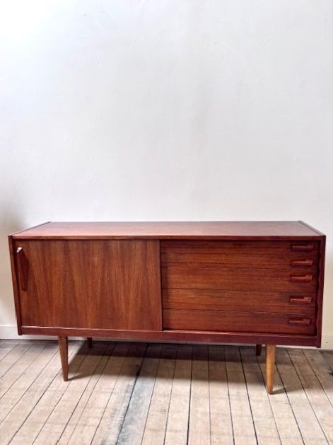 Credenza scandinava vintage in teak, anni '70