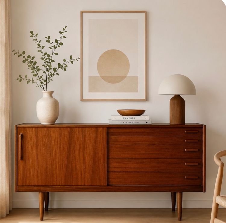 Credenza scandinava vintage in teak, anni '70