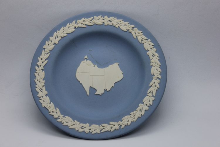 Rare Coupe Commémorative Wedgwood Jasperware – Carte de l'Australie