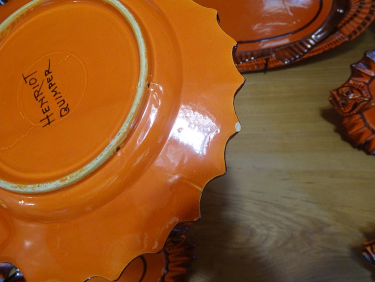 Henriot Quimper Vintage Fish Set, circa 1970