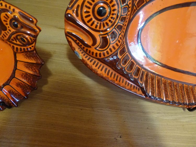 Henriot Quimper Vintage Fish Set, circa 1970