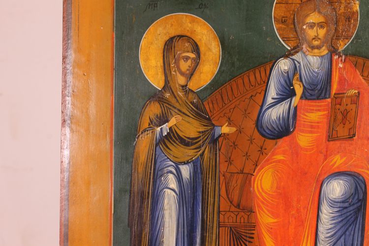 19th-century Russian Orthodox Icon – The Deesis