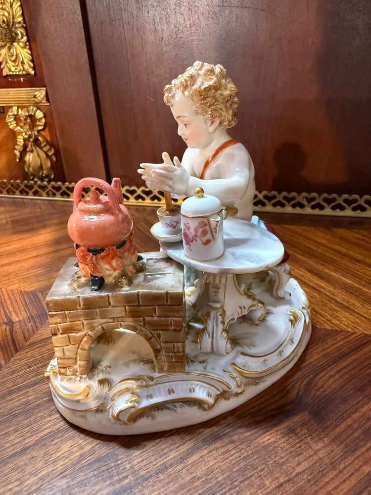 PORCELAINE de MEISSEN figurine « ALLEGORIE LE FEU » par Joachim KANDLER