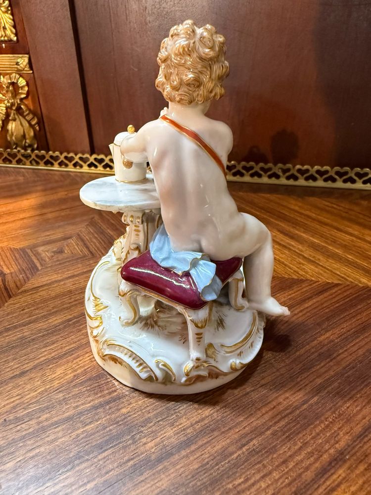 PORCELAINE de MEISSEN figurine « ALLEGORIE LE FEU » par Joachim KANDLER