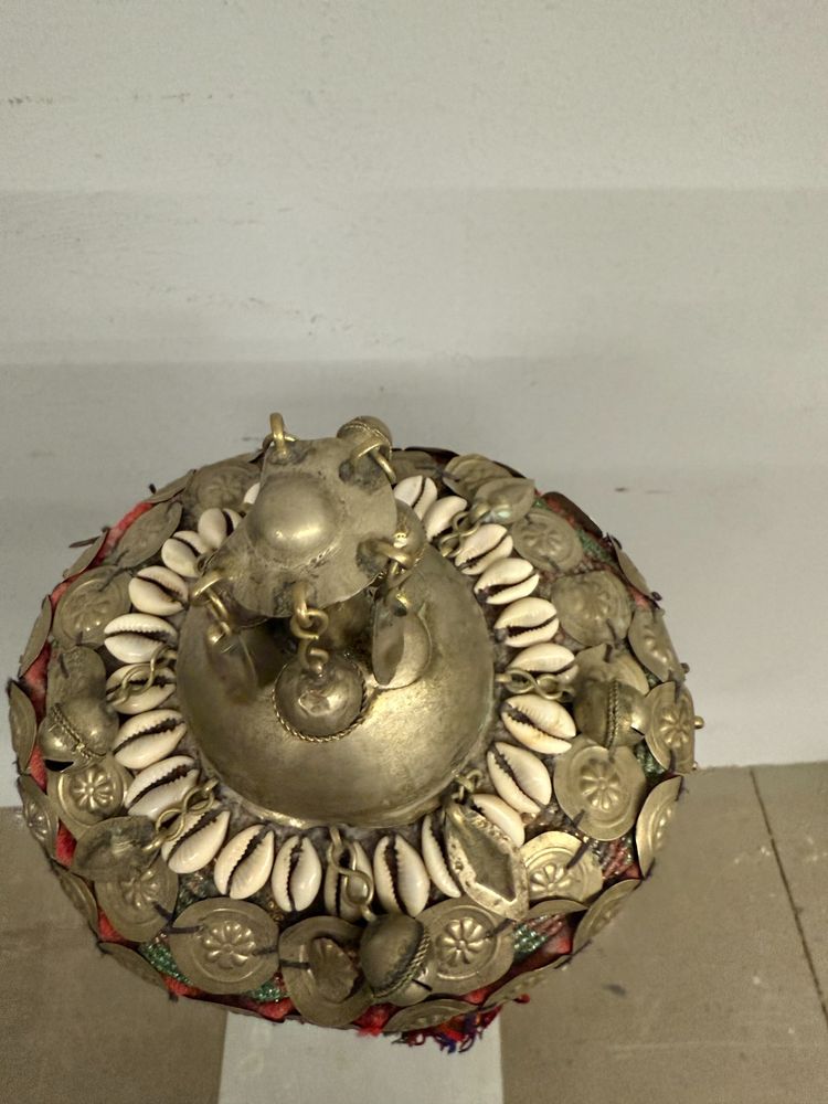 Turkmen wedding headdress - Turkmenistan - 20th century, 58x20x15