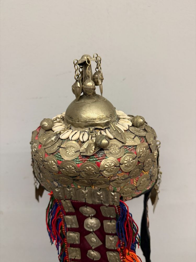 Turkmen wedding headdress - Turkmenistan - 20th century, 58x20x15