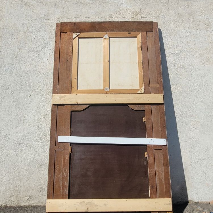 Grand trumeau en bois doré et laqué de style Louis XV, époque XIXème siècle