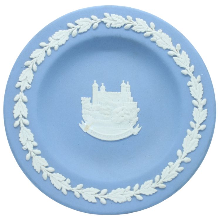 Seltene Wedgwood-Jasperware-Gedenkschale – TOWER OF LONDON