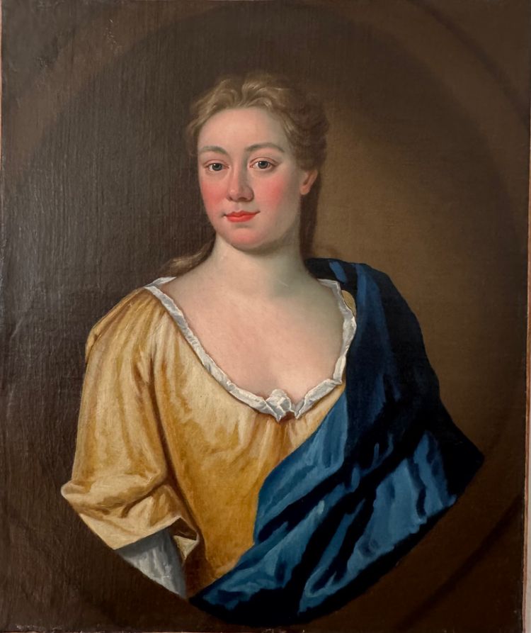 Ritratto di una dama di alto rango, scuola francese, XVIII secolo.