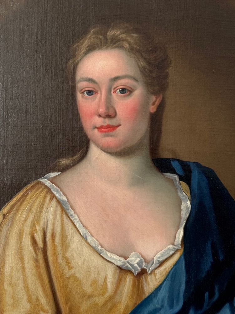Ritratto di una dama di alto rango, scuola francese, XVIII secolo.
