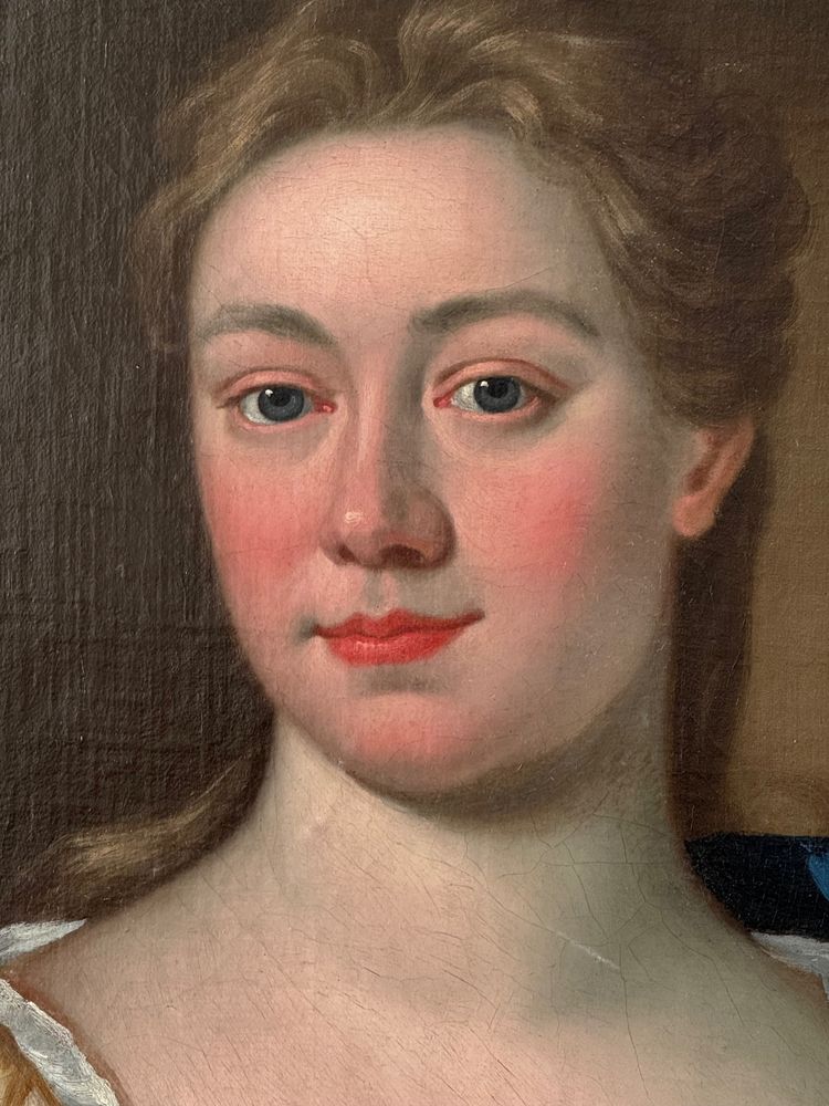 Ritratto di una dama di alto rango, scuola francese, XVIII secolo.