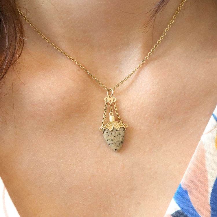 Pendentif ancien outre antique jaspe