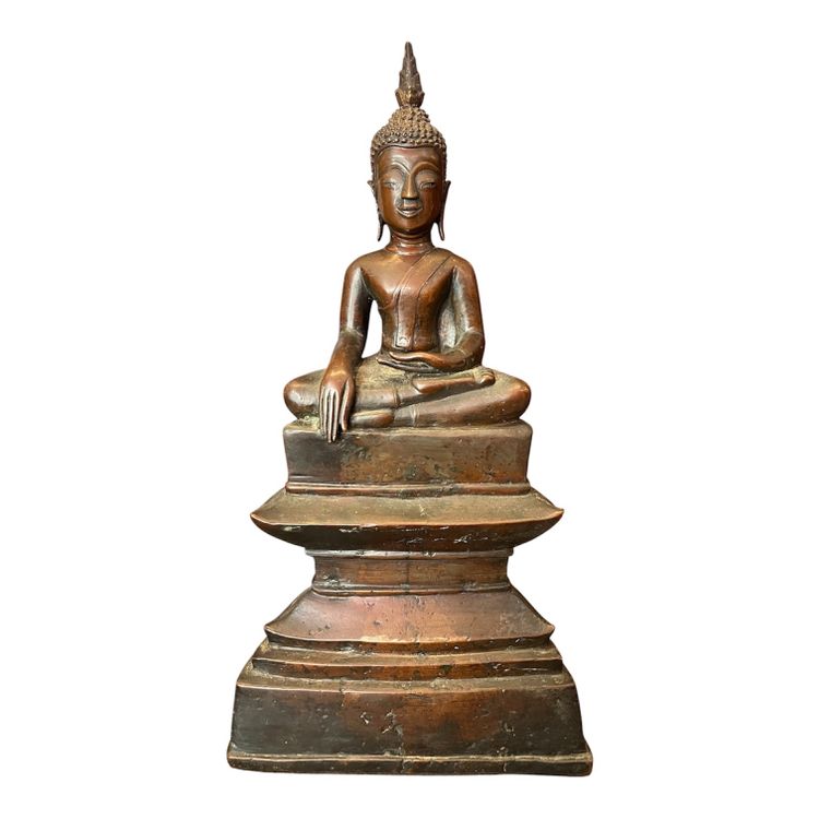 BOUDDHA EN BRONZE - BIRMANIE - XVIIᵉ–XVIIIᵉ SIÈCLE