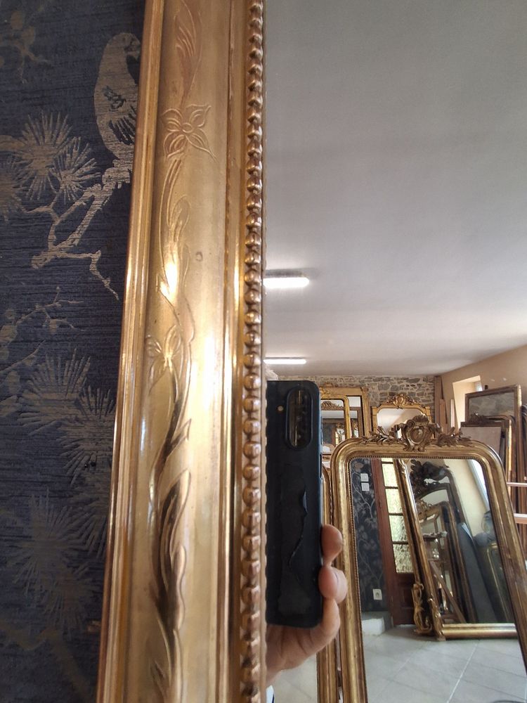Miroir dit " entre deux" louis Philippe 179x 55