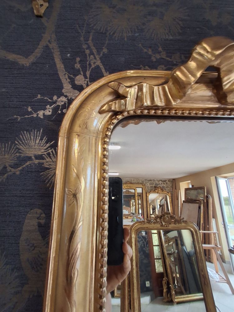 Miroir dit " entre deux" louis Philippe 179x 55