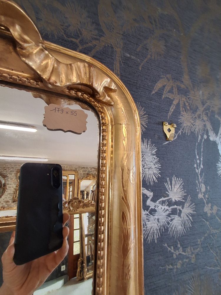 Miroir dit " entre deux" louis Philippe 179x 55