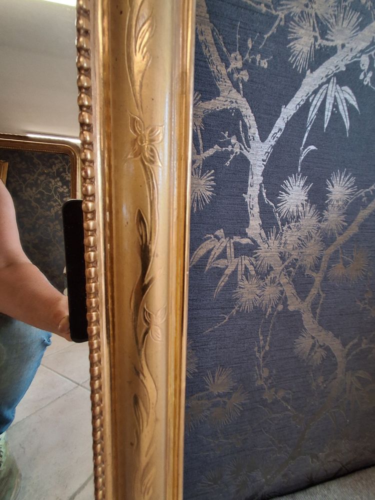 Miroir dit " entre deux" louis Philippe 179x 55
