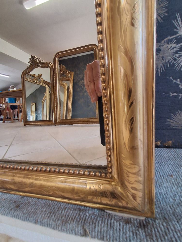 Miroir dit " entre deux" louis Philippe 179x 55