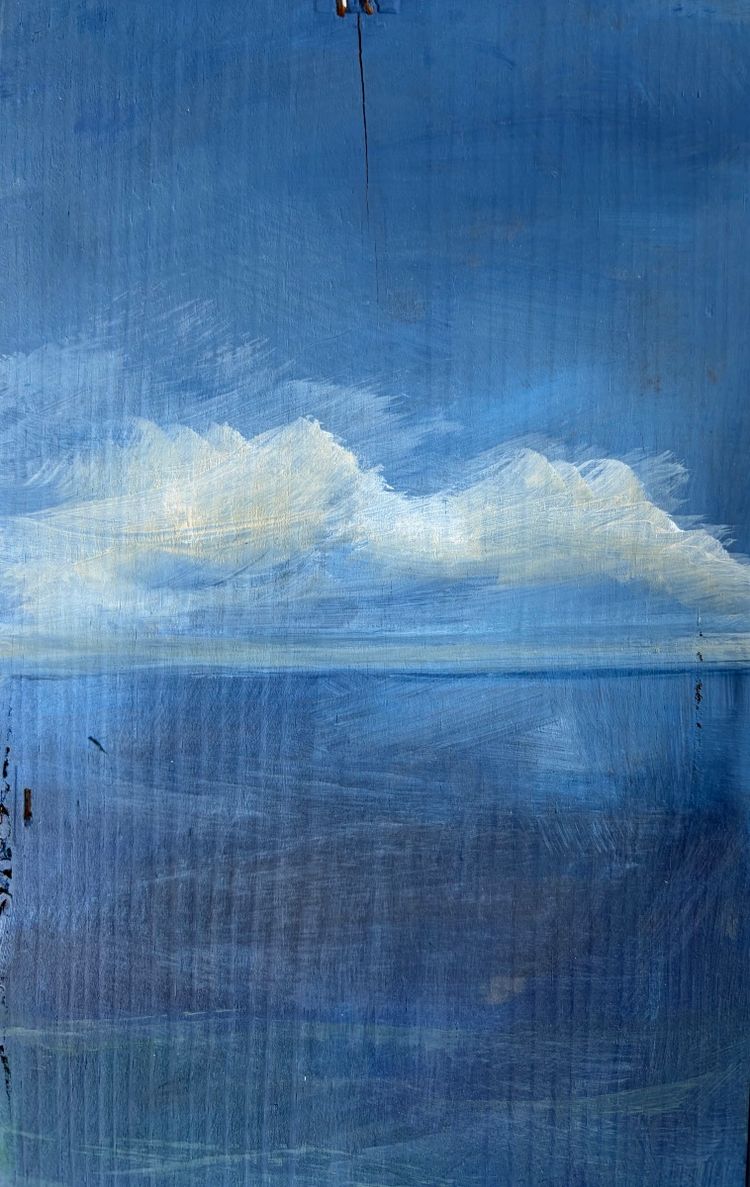 Isabelle Hennessy, Atlantic, oil on panel