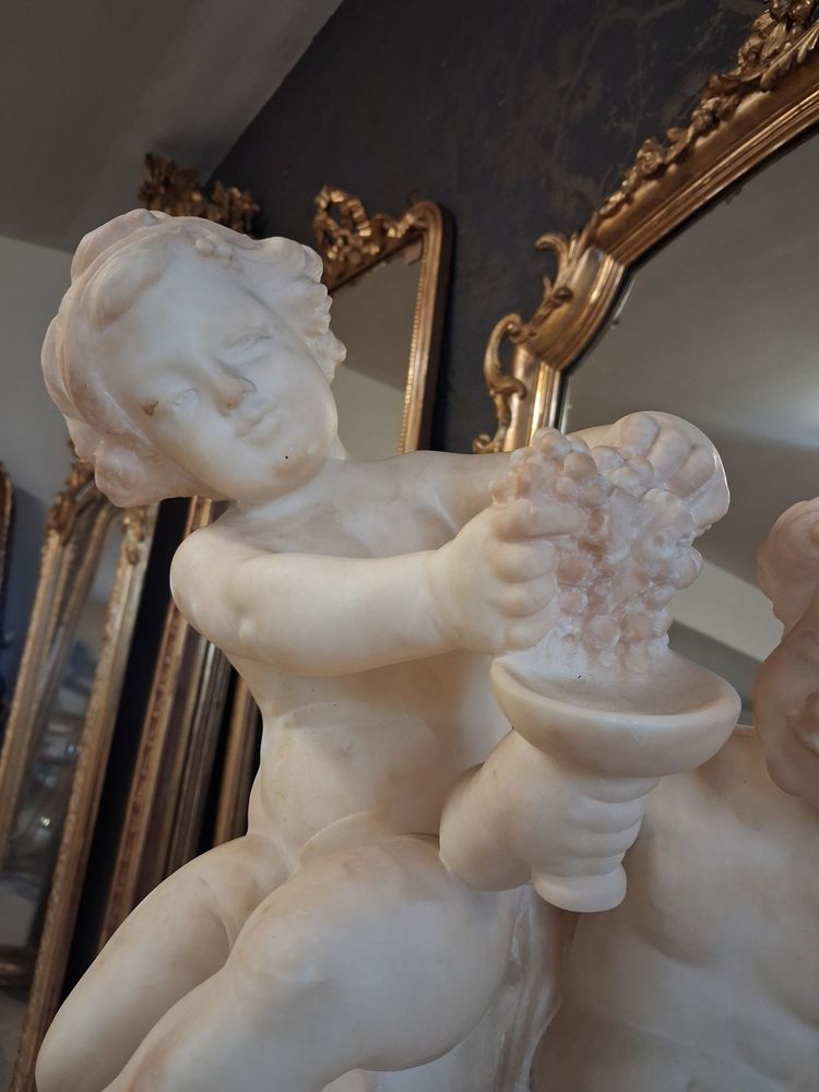Alabaster sculpture "Pugi Guglielmo" 1850/1915