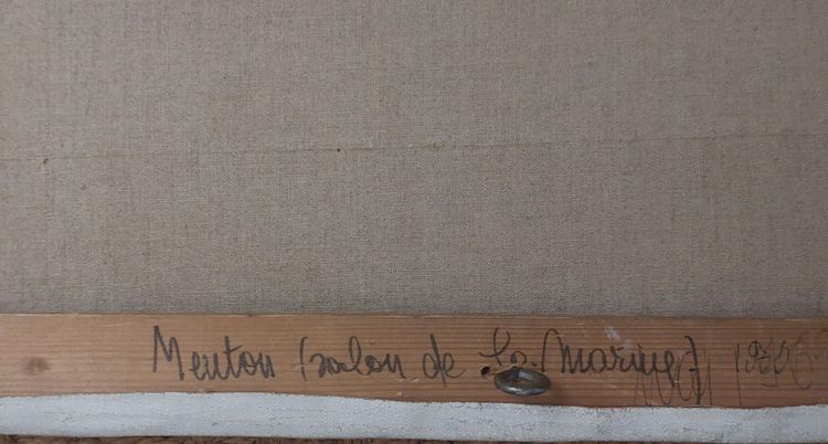 Odette Deray - (1918 - 2010) - Mentone - olio su tela -