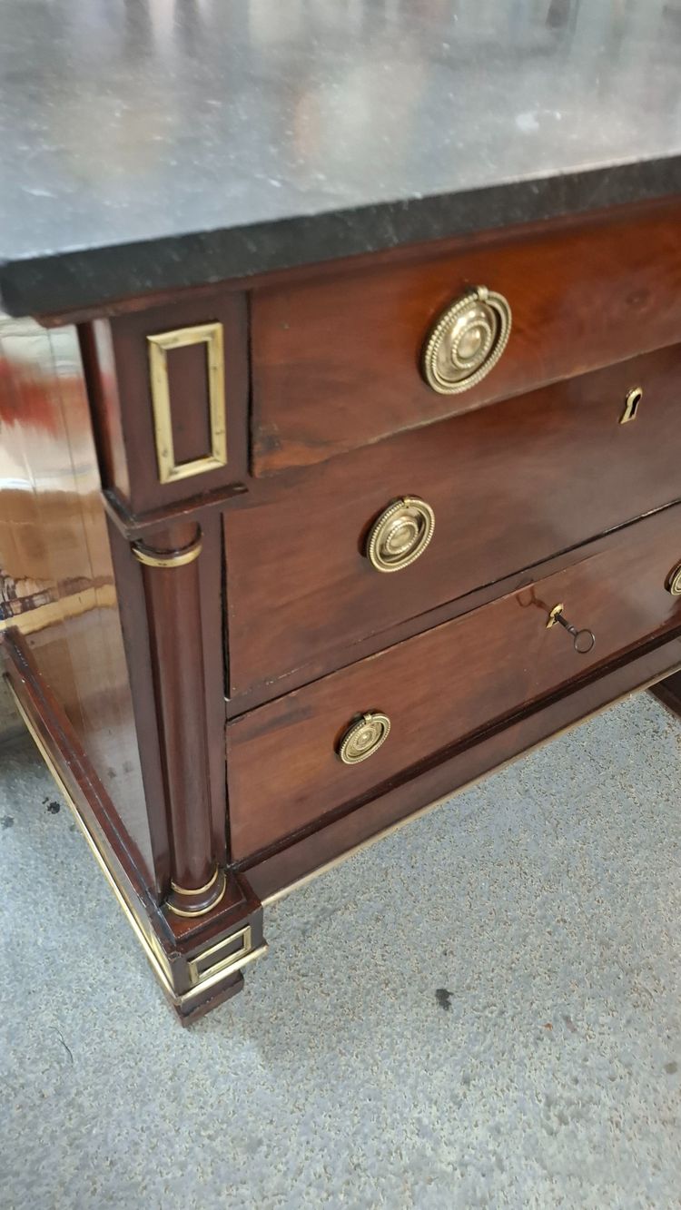 Commode empire en acajou 
