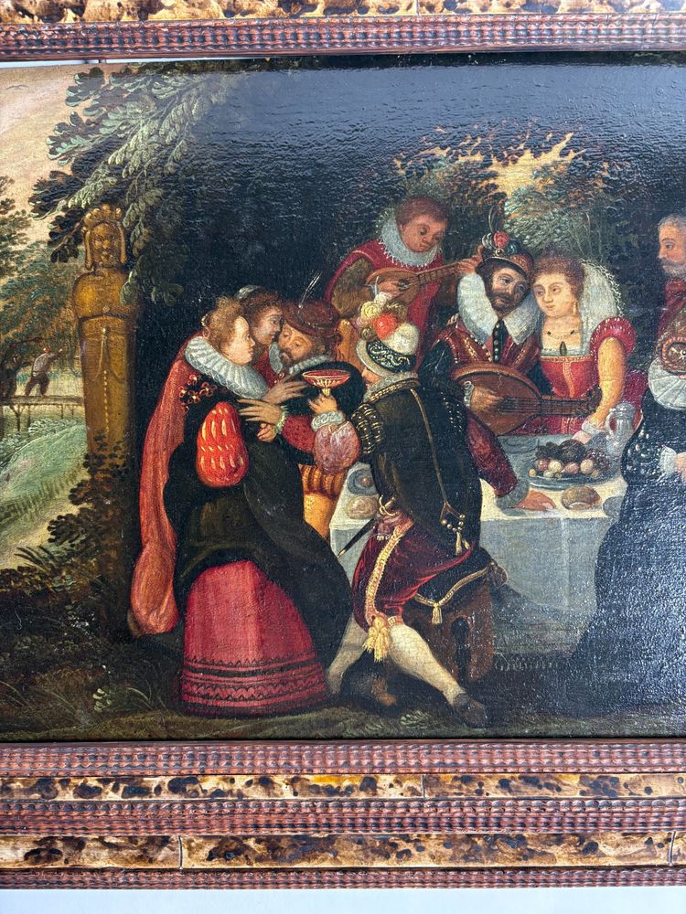 Attribué à David VINCKBOONS  (1576-1629) Ecole flamande du XVIIème siècle, Huile sur panneau
