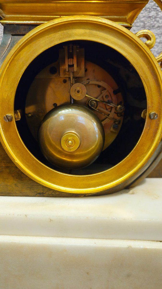 Importante Pendule Néoclassique: La Marine Marchande, Signée Bailly
