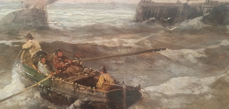 Jean MAZZELLA - Entrée d'un port en Normandie