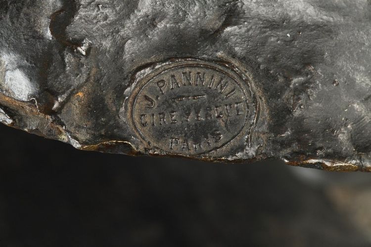 Important Bronze A Pina Cire Perdue J Pannini Paris