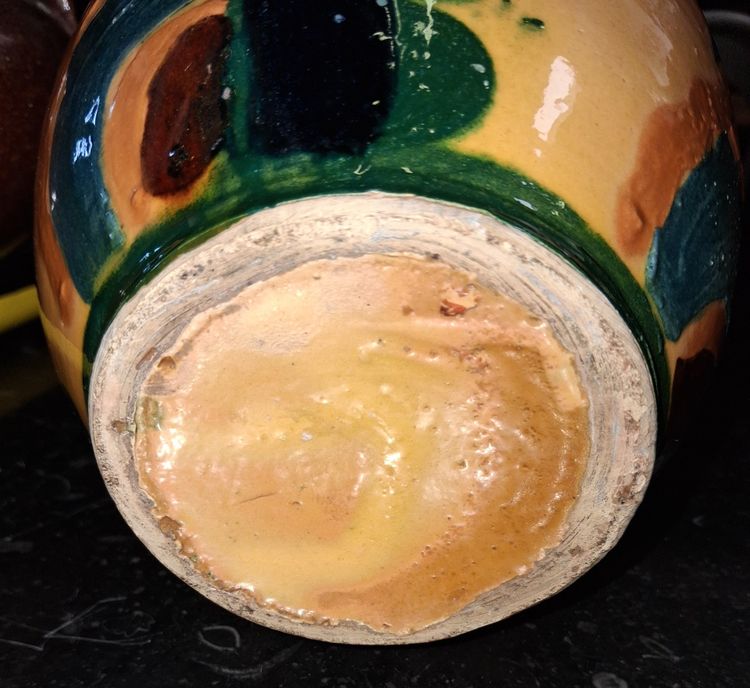 Vase Art Déco en céramique émaillée – Poterie Bonfils, Ferney-Voltaire