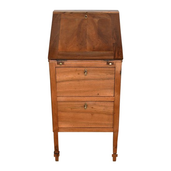 Small Scriban walnut cabinet, Directoire style - Early XXth century