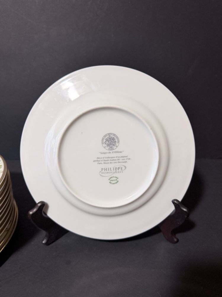 Servizio da dessert in porcellana di Limoges di Philippe Deshoulières – modello "Sogni del XVIII secolo"
