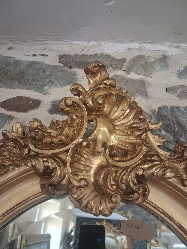 Miroir oval XIX  102 x 63