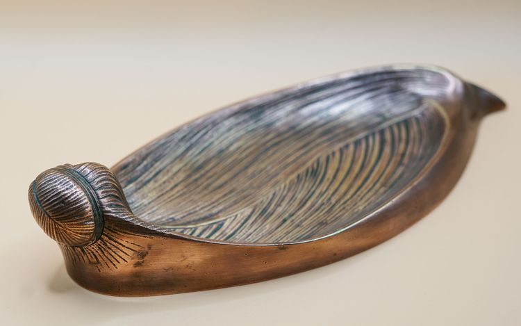 A. HENN, Vide poche bronze art déco