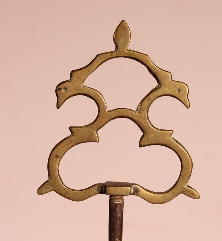 lampe à huile en bronze- 18° siècle - Espagne
