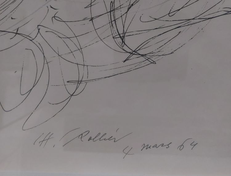 Charles Rollier (1912–1968) – Komposition – Tusche auf Papier – 1964 – Schweiz